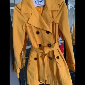 Yellow Trench Coat by Michael Kors